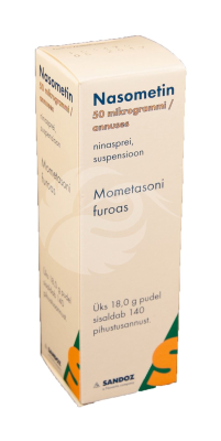 NASOMETIN NINASPREI SUSPENSIOON 50MCG 1ANNUST 140ANNUST N1