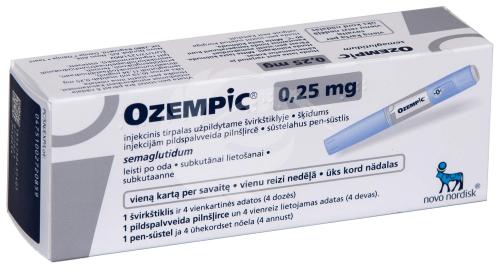 OZEMPIC SÜSTELAHUS PEN-SÜSTLIS 0.25MG 1ANNUSES 4ANNUST N1