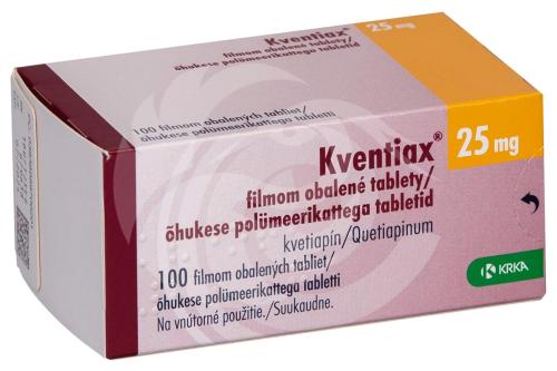 KVENTIAX ÕHUKE POLÜMEERKATTEGA TBL 25MG N100