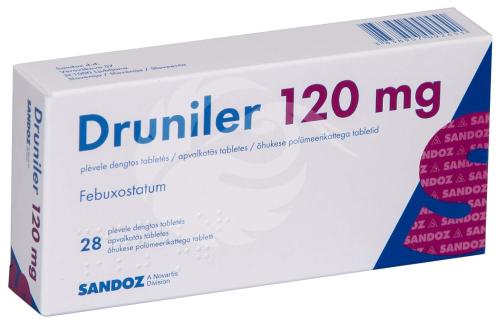 DRUNILER ÕHUKE POLÜMEERKATTEGA TBL 120MG N28