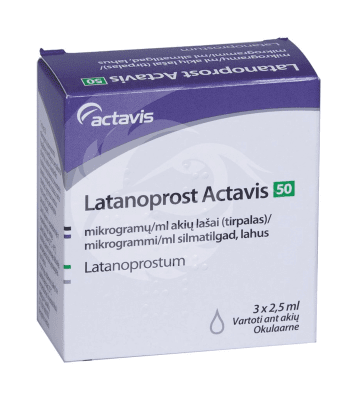 LATANOPROST ACTAVIS SILMATILGAD LAHUS 50MCG 1ML 2.5ML N3