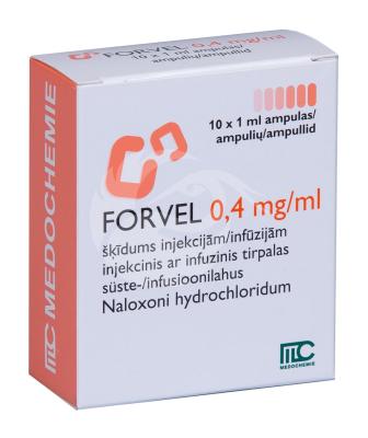 FORVEL SÜSTE-/INFUSIOONILAHUS 0.4MG 1ML N10