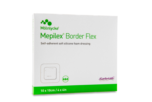 MEPILEX BORDER FLEX HAAVAPLAASTER 10X10CM STER N5