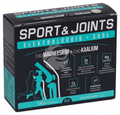 SPORT&JOINTS BIOMAGNEESIUM+ BIOKAALIUM PULBER N14
