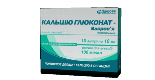 CALCII GLUCONAS SÜSTELAHUS 100MG 1ML 10ML N10