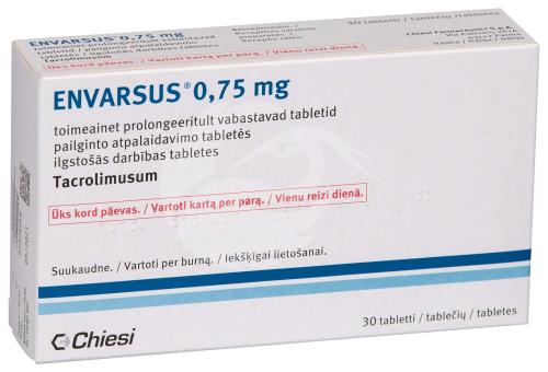 ENVARSUS TOIMEAINET PROLONGEERITULT VABASTAV TBL 0.75MG N30