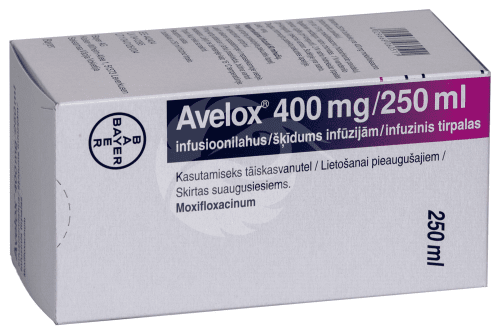 AVELOX INFUSIOONI LAHUS 400MG 250ML 250ML N1