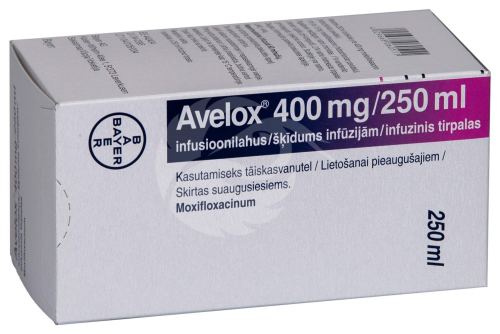 AVELOX INFUSIOONI LAHUS 400MG 250ML 250ML N1