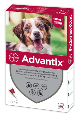 ADVANTIX TÄPILAHUS 500MG+100MG 1ML 2.5ML N4