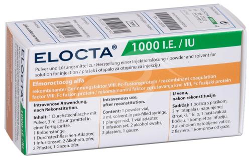 ELOCTA SÜSTELAHUSE PULBER JA LAHUSTI 1000RÜ N1, LAHUSTI 3 ML