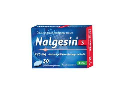 NALGESIN S ÕHUKE POLÜMEERKATTEGA TBL 275MG N30