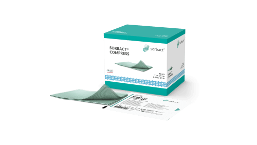 SORBACT BAKTEREID SIDUV HAAVAKOMPRESS 4X6CM (LAHTI VOLDITUNA 11X16CM) N40