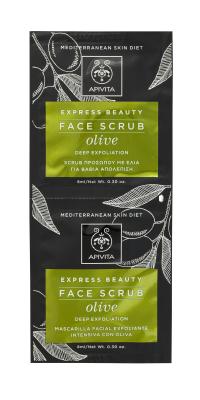 APIVITA EXPRESS NÄOKOORIJA OLIIVIDEGA 8+8ML N1