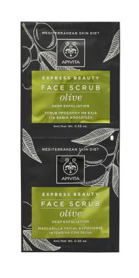 APIVITA EXPRESS NÄOKOORIJA OLIIVIDEGA 8+8ML N1