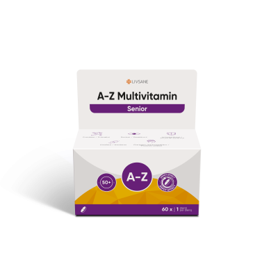 LIVSANE MULTIVITAMIIN A-Z 50+ TBL PIKATOIMELINE N60