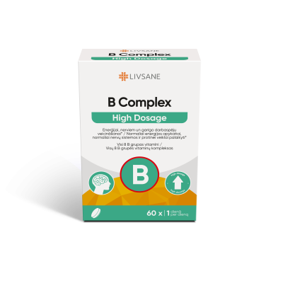 LIVSANE VITAMIIN B KOMPLEKS TBL TUGEVATOIMELINE N60