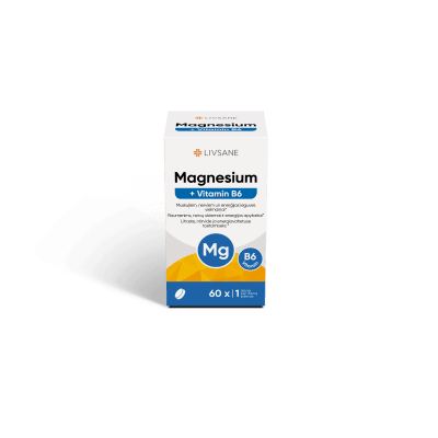 LIVSANE MAGNEESIUM+VITAMIIN B6 TBL N60
