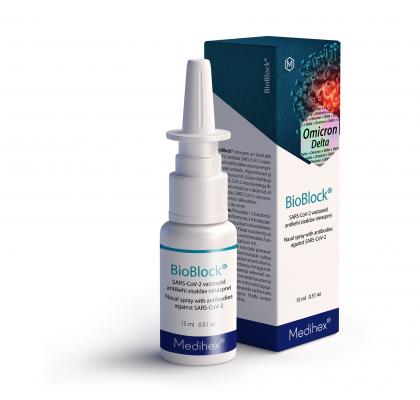 BioBlock® SARS-CoV-2 vastaseid antikehi sisaldav ninasprei N1
