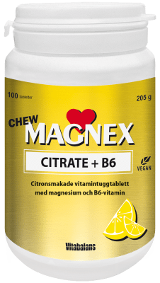 MAGNEX CITRATE + VITAMIIN B6 NÄRIMISTABLETT 375MG+3MG N100