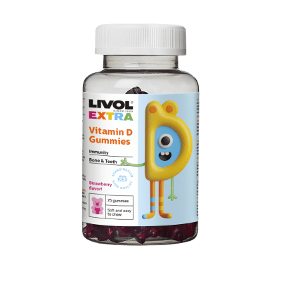 LIVOL EXTRA VITAMIIN D KUMMIKOMMID N75