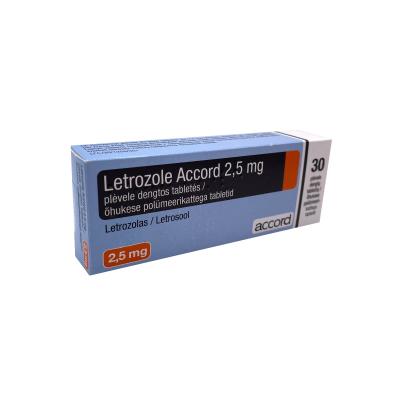 LETROZOLE ACCORD ÕHUKE POLÜMEERKATTEGA TBL 2.5MG N30, (TML)
