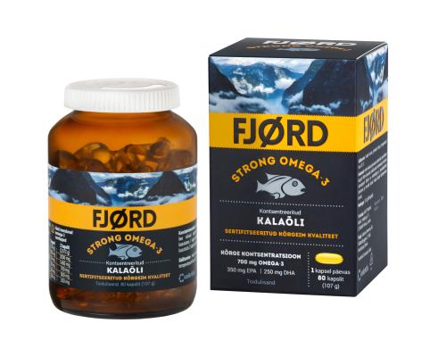 FJORD STRONG OMEGA-3 KALAÕLI KAPSLID N80