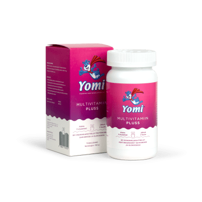 YOMI MULTIVITAMIIN PLUSS VIINAMARJAMAITSELINE KARUKE N60