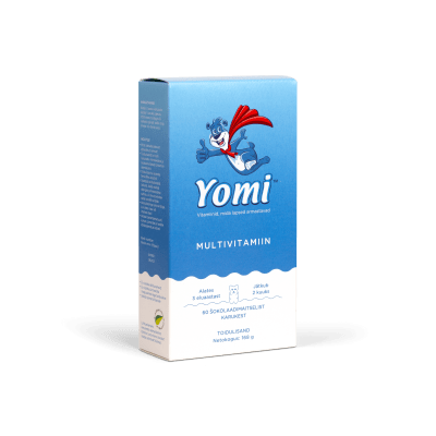 YOMI MULTIVITAMIIN SHOKOLAADIMAITSELINE KARUKE N60
