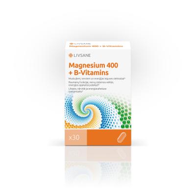 LIVSANE MAGNEESIUM 400 + B-VITAMIINID TBL N60