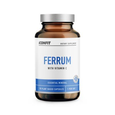 ICONFIT BIOAKTIIVNE RAUD 20MG + VITAMIIN C KAPSLID N90