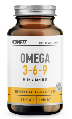 ICONFIT OMEGA 3, 6, 9 + VITAMIIN E KAPSLID N90