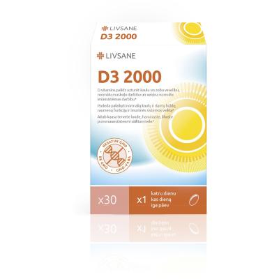 LIVSANE VITAMIIN D PEHMEKAPSLID 2000IU N30