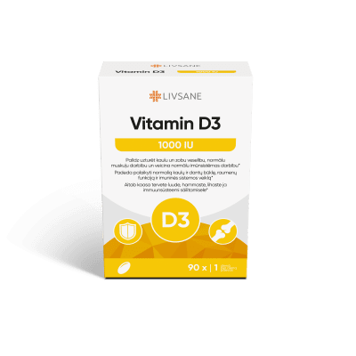 LIVSANE VITAMIIN D PEHMEKAPSLID 1000IU N90
