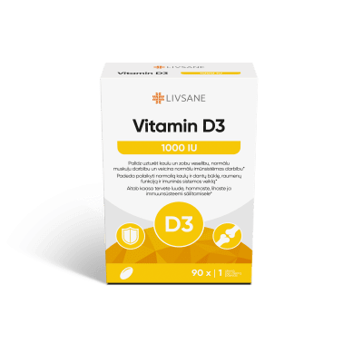 LIVSANE VITAMIIN D PEHMEKAPSLID 1000IU N90