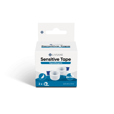 LIVSANE RULLPLAASTER SENSITIVE 2,5CMX5M VALGE LÕIGATAV N2