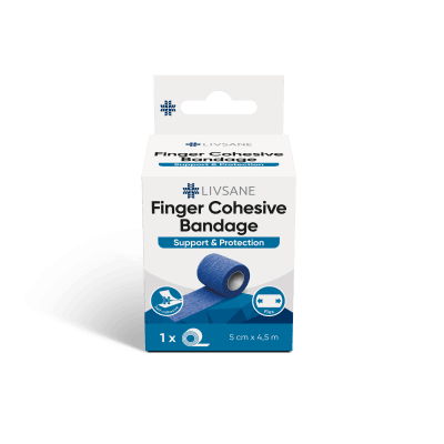 LIVSANE ELASTIKSIDE SÕRMEDELE 5CMX4,5M SININE