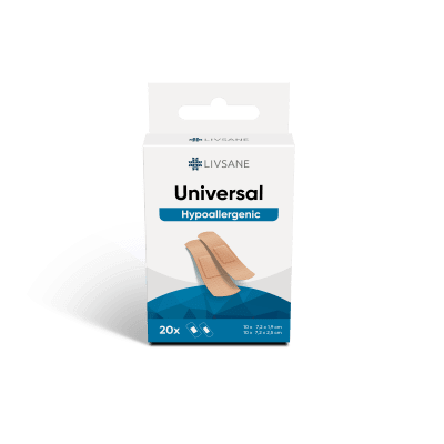 LIVSANE PLAASTER UNIVERSAALNE CLASSIC RIBAD 2-SUURUST N20