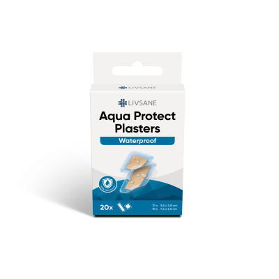 LIVSANE PLAASTER VEEKINDEL LÄBIPAISTEV 2-SUURUST N20