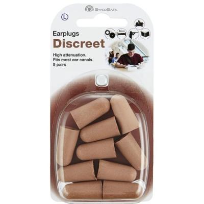 SWEDSAFE DISCREET KÕRVATROPID L PEHMEST VAHUST BEEZID 5PAARI