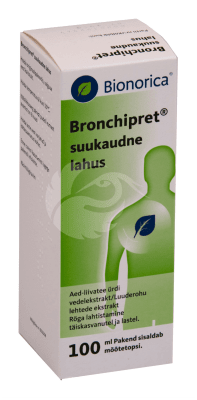BRONCHIPRET SUUKAUDNE LAHUS 169.49MG+16.95MG/1ML 100ML N1