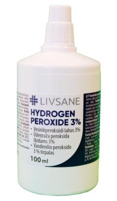 LIVSANE VESINIKPEROKSIIDI LAHUS 3% NAHAHOOLDUSEKS 100ML