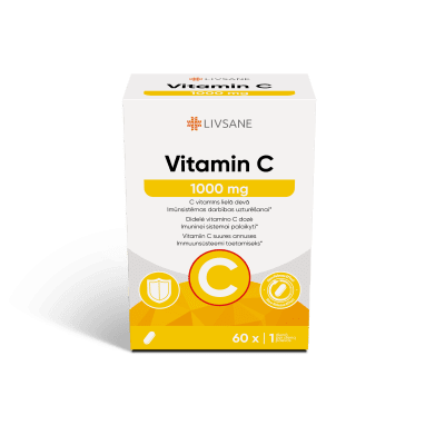 LIVSANE VITAMIIN C TBL PIKATOIMELINE 1000MG N60