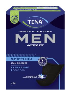 TENA MEN ACTIVE FIT SHIELD SIDE 140ML N14