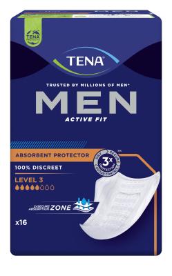 TENA MEN ACTIVE FIT L3 SIDE 710ML N16