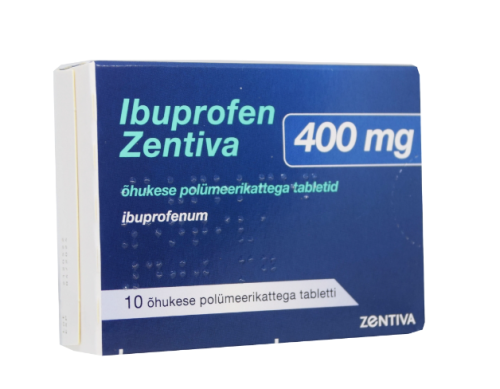 IBUPROFEN ZENTIVA ÕHUKESE POLÜMEERKATTEGA TBL 400MG N10