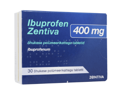 IBUPROFEN ZENTIVA ÕHUKESE POLÜMEERKATTEGA TBL 400MG N30