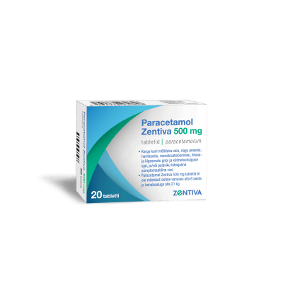 PARACETAMOL ZENTIVA TBL 500MG N20