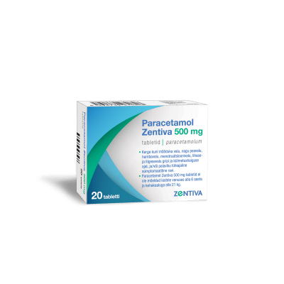 PARACETAMOL ZENTIVA TBL 500MG N20