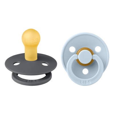 BIBS RÕNGASLUTT 0-6 KUUD IRON/BABY BLUE N2