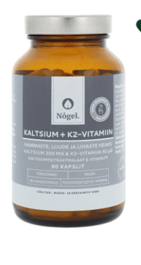 NÕGEL KALTSIUM+VITAMIIN K2 200MG+50MCG KAPSEL N90